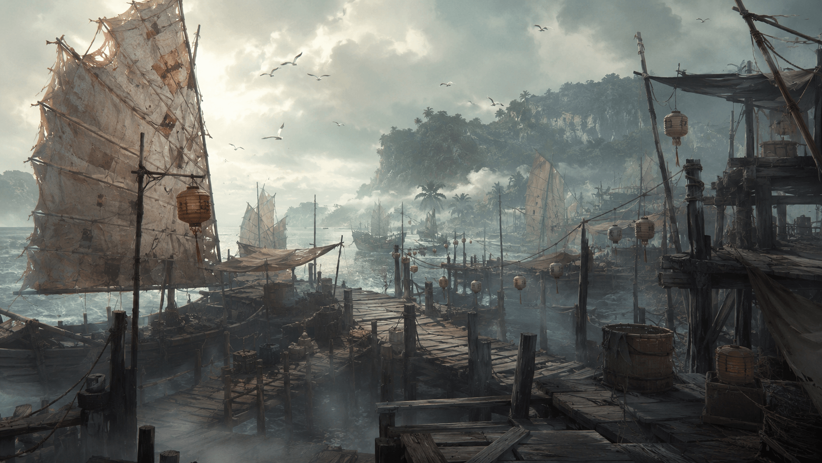 Saltwind Harbor — Press-gangs and naga whelps. The sea has its own laws.